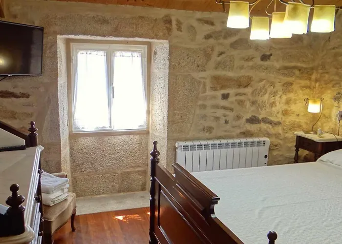 펜션 Casa Rural En Lira Con Jardin *