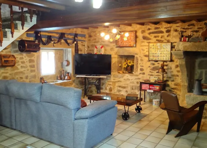 펜션 Casa Rural En Lira Con Jardin