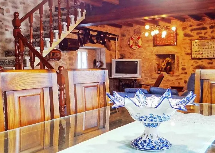 펜션 Casa Rural En Lira Con Jardin *